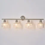 Modern Minimalist Style Wall Sconce,Wall Lights,Dimmable Wall Sconce,Crafted from metal with hand-blown glass shade, our versatile sconce makes a brilliant addition to an entry, hallway, or bathroom. Clean and simple shape glass shades fixed by painted bronze thumbscrews, matching the fixture for sleek precision. Budget-friendly set of two-wall sconces is a great lighting solution for your daily routine use.