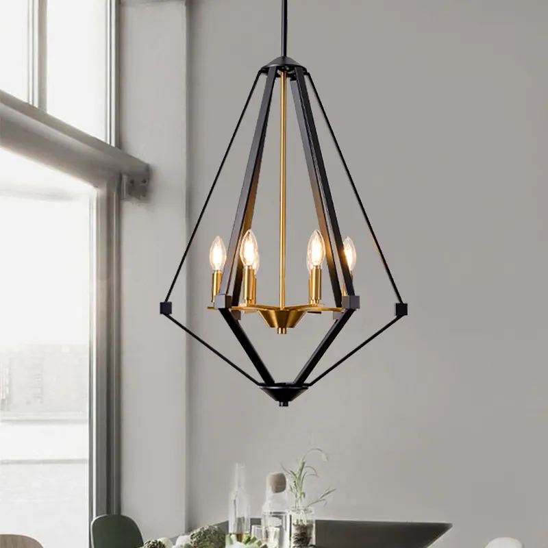 Modern minimalist chandelier/pendant light, farmhouse style chandelier makes your home more cozy. Living room chandelier/pendant light, kitchen island chandelier/pendant light, bedroom chandelier/pendant light, chandelier suitable for installation over dining table.This chandelier is in natural wood color with high-quality metal frames, forming a semicircular hollow cage, combining a modern and traditional feel to your home