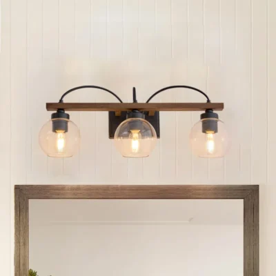 Modern Minimalist Style Wall Sconce,Wall Lights,Dimmable Wall Sconce,Crafted from metal with hand-blown glass shade, our versatile sconce makes a brilliant addition to an entry, hallway, or bathroom. Clean and simple shape glass shades fixed by painted bronze thumbscrews, matching the fixture for sleek precision. Budget-friendly set of two-wall sconces is a great lighting solution for your daily routine use.