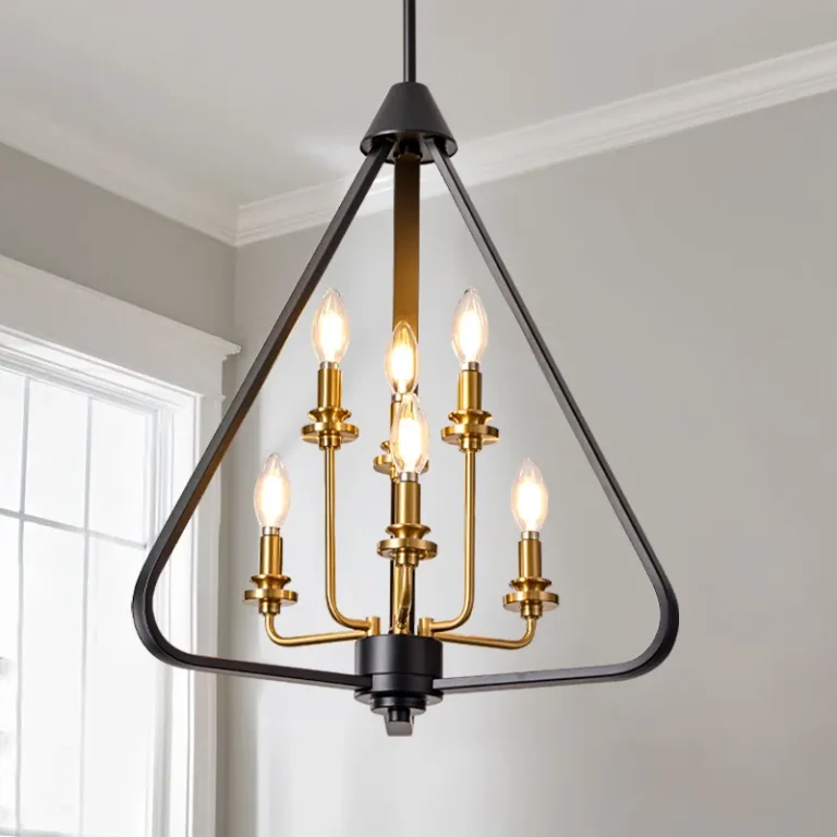 Modern minimalist chandelier/pendant light, farmhouse style chandelier makes your home more cozy. Living room chandelier/pendant light, kitchen island chandelier/pendant light, bedroom chandelier/pendant light, chandelier suitable for installation over dining table.This chandelier is in natural wood color with high-quality metal frames, forming a semicircular hollow cage, combining a modern and traditional feel to your home