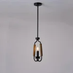 If you’re looking for vintage and elegance, look no further. Cala Candle 1 Pendant light is a candlestick wood gold pendant for restaurants, bars, bedrooms, you will be fascinated and awed by it. With its retro chic look, your home will look and feel very homely!