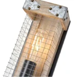 Era II Wall Sconce. This farmhouse style Era II wall sconce is perfect for your vintage style bedroom. The fixture holds two bulbs (not included) and the lampshade is made of high-quality iron wire to spread light throughout the room.You can choose horizontal or vertical installation according to your needs. Different installation methods will bring different visual effects to your room.