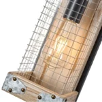 Era II Wall Sconce. This farmhouse style Era II wall sconce is perfect for your vintage style bedroom. The fixture holds two bulbs (not included) and the lampshade is made of high-quality iron wire to spread light throughout the room.You can choose horizontal or vertical installation according to your needs. Different installation methods will bring different visual effects to your room.