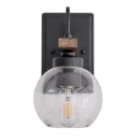 This wall sconce blends two styles, American industrial and farmhouse, with a sturdy base for use in wet environments. The mounting direction can be either up or down, and the bulb needs to be purchased on its own. This wall sconce is a big hit with home decor bloggers on instagram, so hopefully this wall sconce fixture will give your home a new look as well.