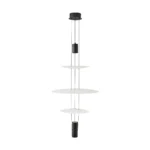 This triple glass pendant light is available in a total of four colors, and there is a led spotlight at the top and bottom of the fixture to provide a light source. This led chandelier has a high color rendering index without blue light hazards, which can effectively take care of your eyes.