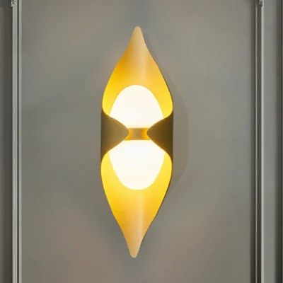 Modern Minimalist Style Wall Sconce,Wall Lights,Dimmable Wall Sconce,Crafted from metal with hand-blown glass shade, our versatile sconce makes a brilliant addition to an entry, hallway, or bathroom. Clean and simple shape glass shades fixed by painted bronze thumbscrews, matching the fixture for sleek precision. Budget-friendly set of two-wall sconces is a great lighting solution for your daily routine use.