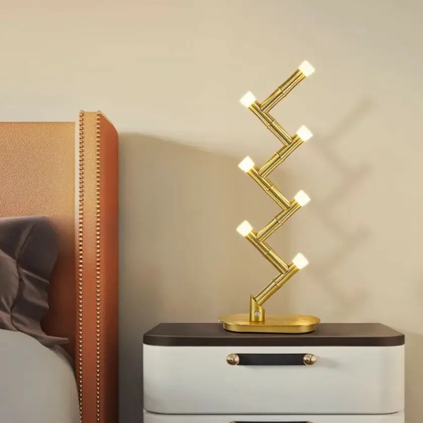 Suitable as a table lamp for bedroom decoration, warm white light two light sources can be selected to meet the daily lighting needs. It can also be placed on the desk to illuminate the office area.