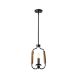 Cala Candle 1 Pendant, a stunning light fixture that exudes a rustic vintage charm with a touch of American industrial flair. Perfect for your kitchen, dining room, living room, bar, etc., can be installed on either flat or sloped ceilings.