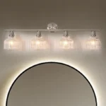 Ever wondered how to ramp up the revival vibes in your space? We’ve got the answer. Glam in style, the Wave Crystal 4 Wall Sconce is ideal for eclectic or contemporary home decor. A classic simple clear body color with a metal base without getting oxidation & color fading for years of use, which is suitable for humid environments. Glass lampshade adopts the traditional hand glassblowing, releasing bright light effect. Clear glass shade reveals the bulb and maximizes its light.