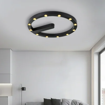 This ceiling light is available in three sizes. The lamp has a built-in LED bulb, no need to buy separately, and supports dimmable light.