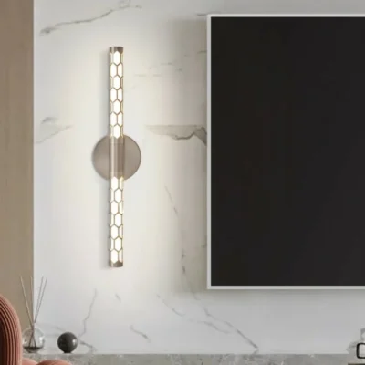 Honeycomb shape wall sconce, modern minimalist premium light fixtures, LED light source, adjustable light, easy installation of light fixtures.2024 light fixtures new.