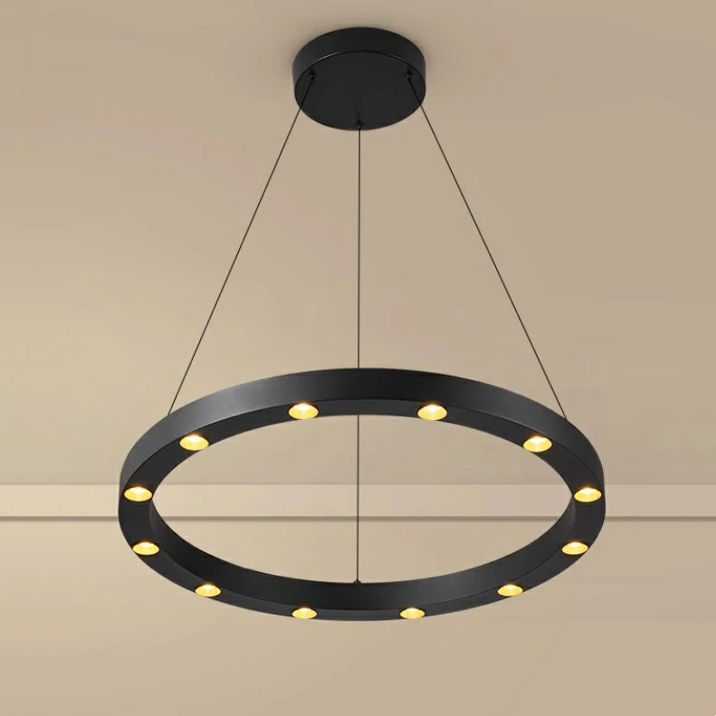 This pendant light is available in three sizes. The lamp has a built-in LED bulb, no need to buy separately, and supports dimmable light.