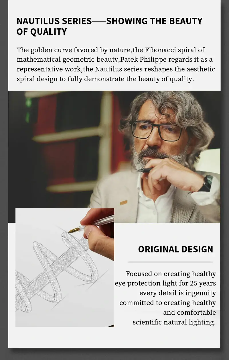 Nautilus Modern Pendant Light. Nautilus, the golden curve favored by nature, the Fibonacci spiral of mathematical geometric beauty, Patek Philippe regards it as a representative work; the Nautilus series reshapes the aesthetic spiral design to fully demonstrate the beauty of quality.