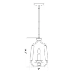 Cala Candle 1 Pendant, a stunning light fixture that exudes a rustic vintage charm with a touch of American industrial flair. Perfect for your kitchen, dining room, living room, bar, etc., can be installed on either flat or sloped ceilings.