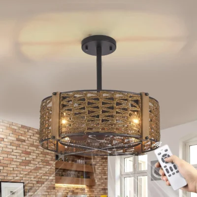 Embrace rustic elegance with our Farmhouse Ceiling Fans with Lights