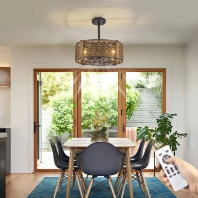 Embrace rustic elegance with our Farmhouse Ceiling Fans with Lights