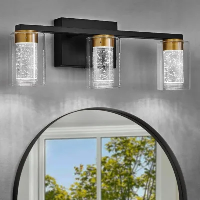 Illuminate your bathroom with our 3 Color Dimmable Bathroom Light.