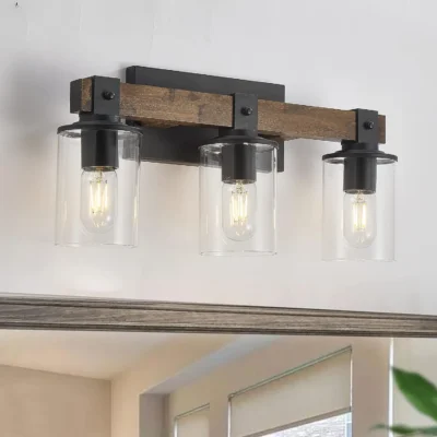 Transform your bathroom into a rustic retreat with our Farmhouse Vanity Light Fixture.