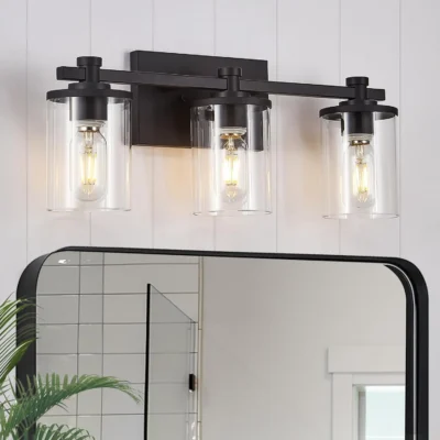 Elevate your bathroom decor with our exquisite Black and Gold Bathroom Vanity Light.