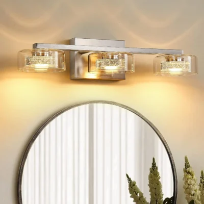 LED Bathroom Light Fixtures refers to lighting fixtures specifically designed for use in bathrooms, utilizing LED (Light Emitting Diode) technology.